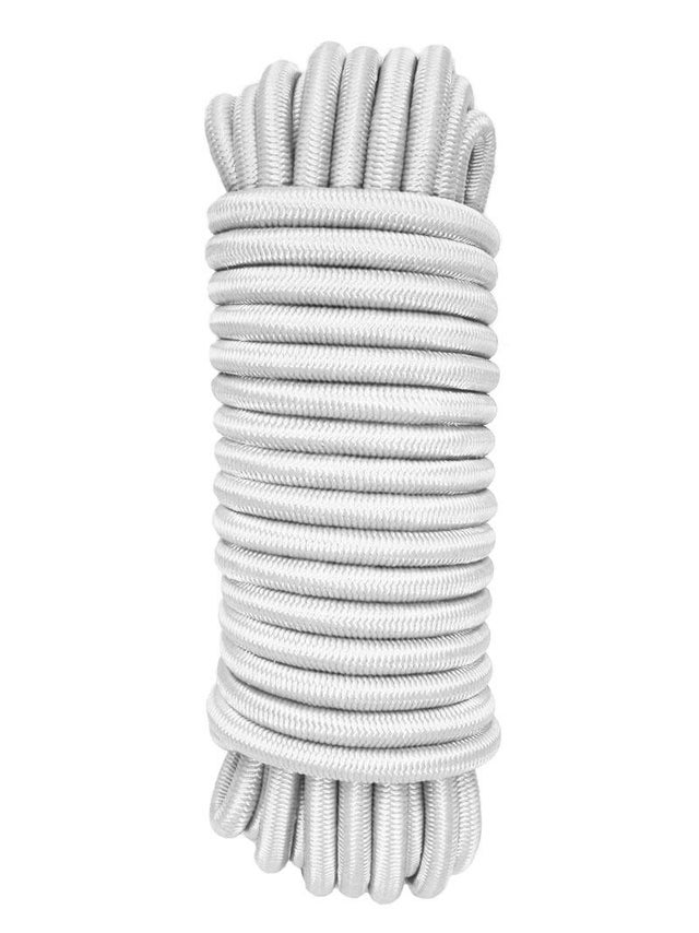 Sandow polyester blanc Long.10 m Diam.8 mm