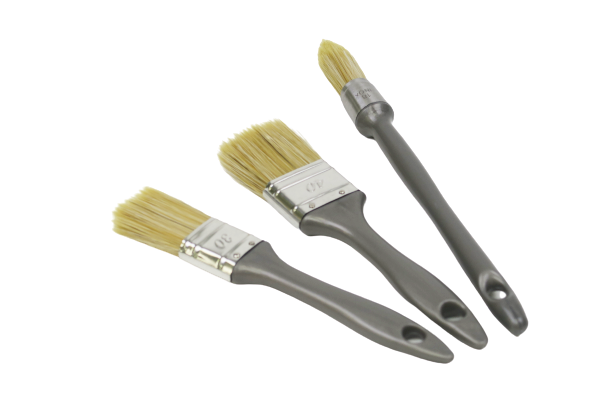 Pinceaux brosses plats et à rechampir toute peinture - L'OUTIL PARFAIT (lot de 3)