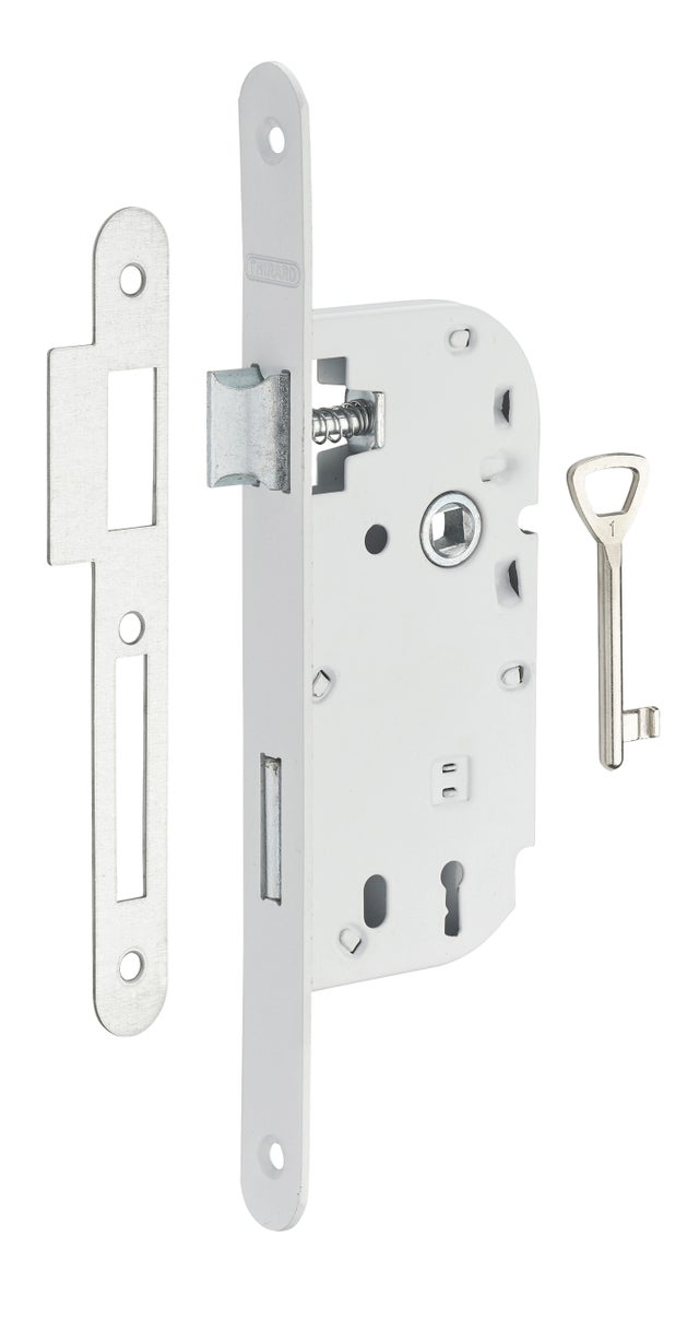 Serrure à encastrer pêne dormant 1/2 tour axe 40 mm 1 clé - THIRARD