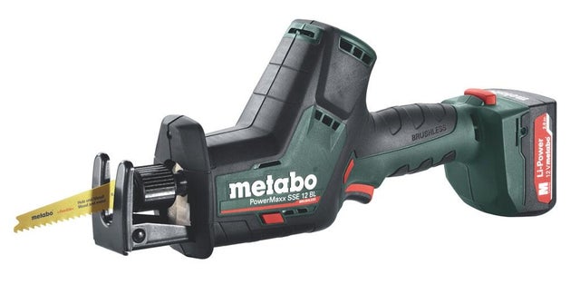 Scie sabre sans fil 12V 2 x 2Ah en coffret - METABO SSE12BL 
