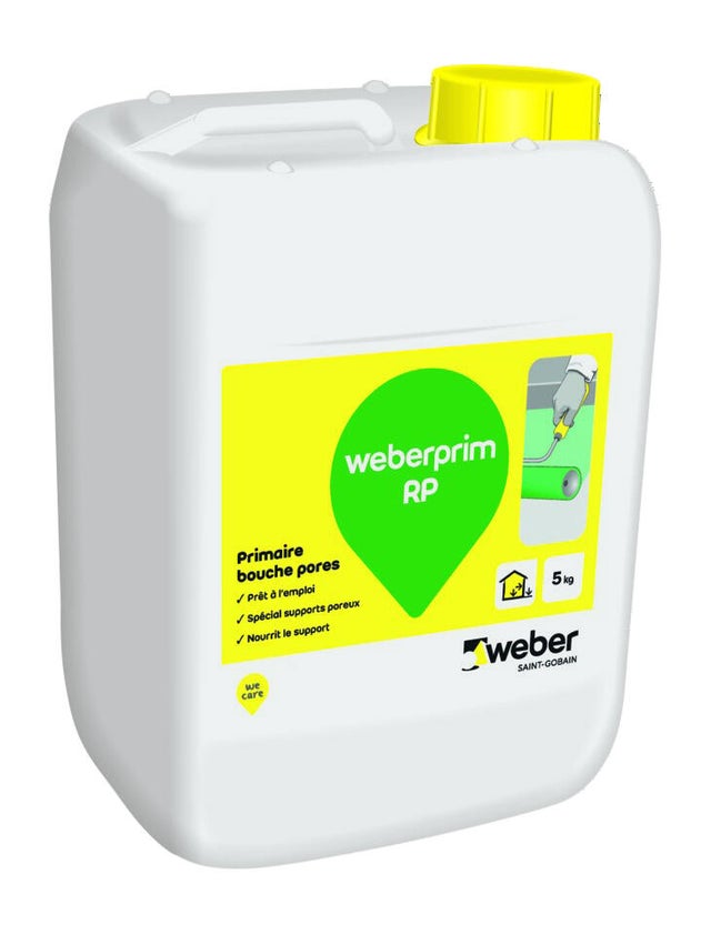 Primaire bouche-pores Weberprim RP - bidon de 5kg WEBER