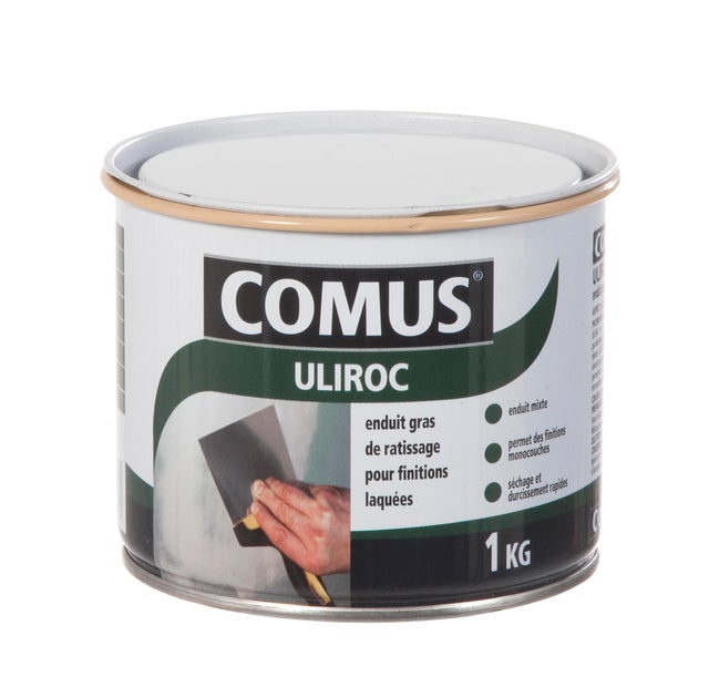 Enduit spécifique gras en pâte intérieur & extérieur 1 kg - Uliroc COMUS
