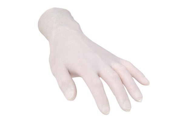 Sachet de 10 gants latex. Taille S