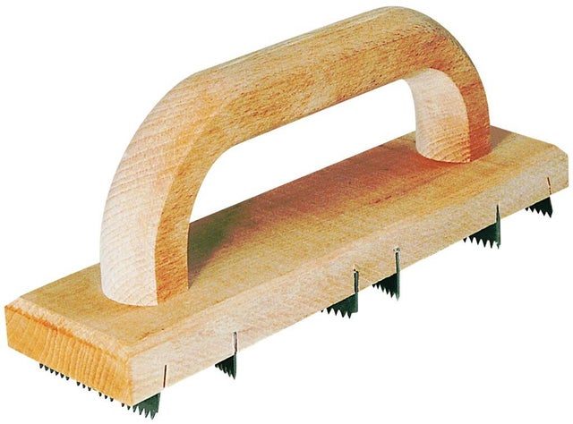 Taloche chemin de fer en bois L.25 x l.7 cm - TALIAPLAST