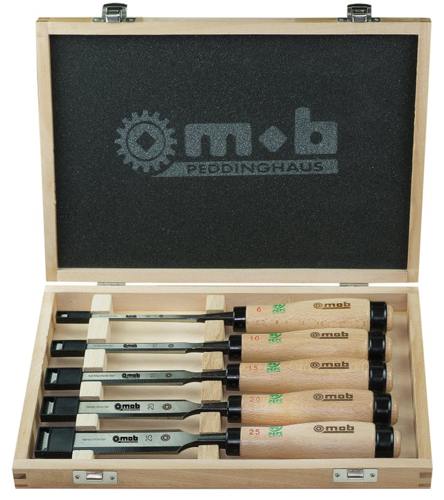 Coffret 5 ciseaux à bois 6 à 25 mm - MOB MONDELIN