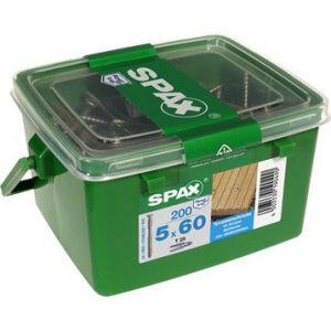 Vis terrasse inox A4 Diam. 6 x 60 mm Boîte de 175 - SPAX