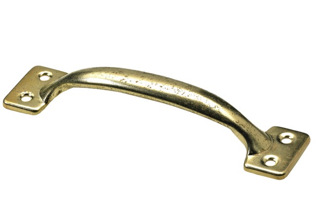 Poignée laitonnée entraxe 135 mm