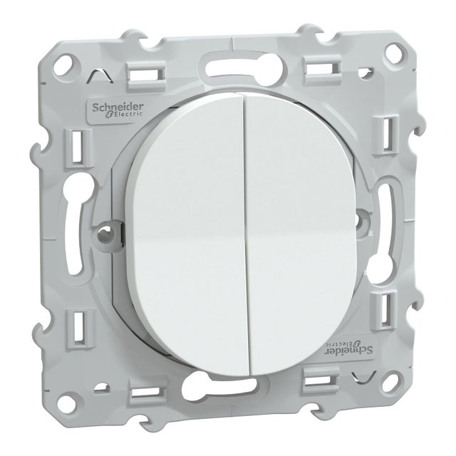 Interrupteur double va et vient OVALIS 2 - SCHNEIDER ELECTRIC