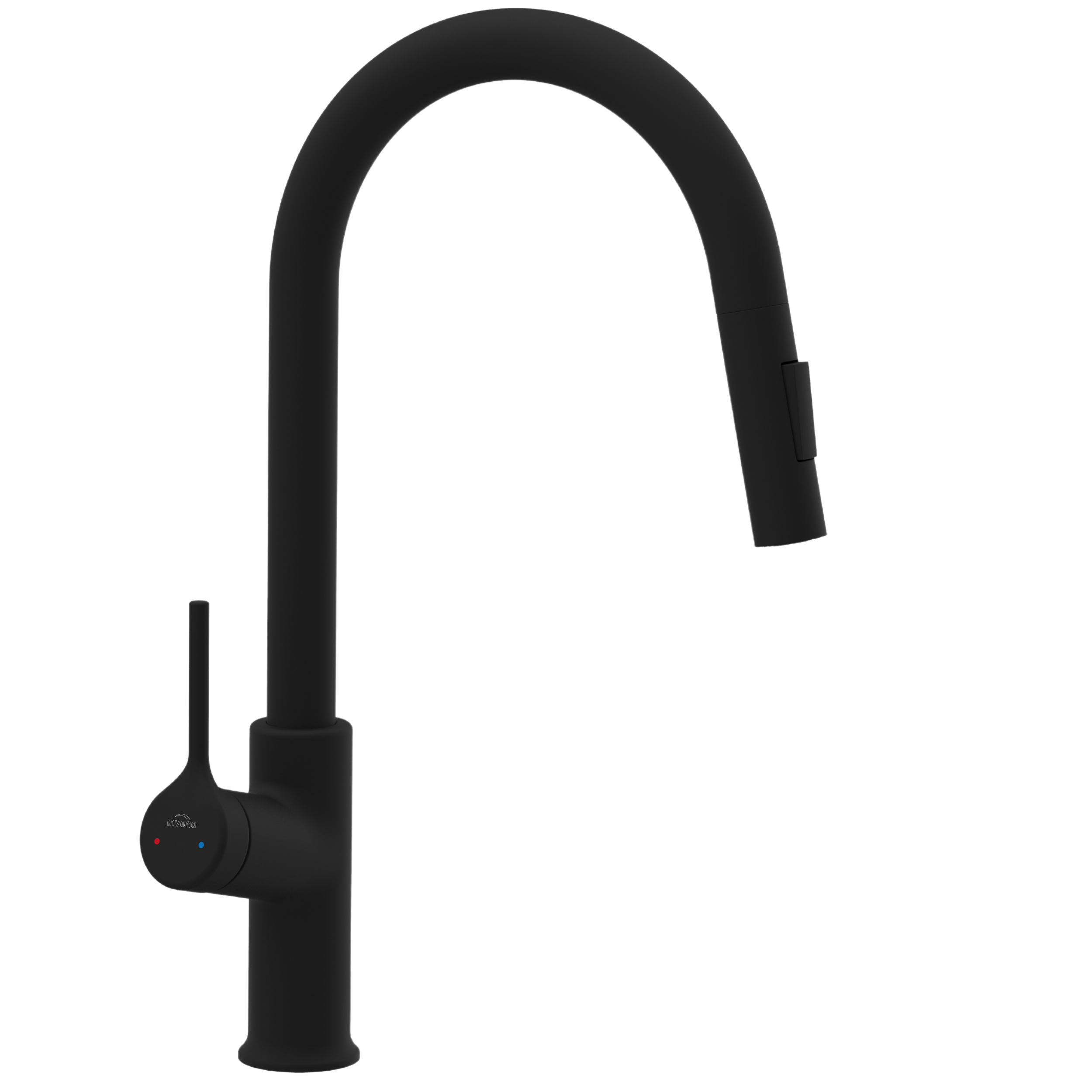 Bateria kuchenna z wyciąganą wylewką Feres 2F Czarna Invena