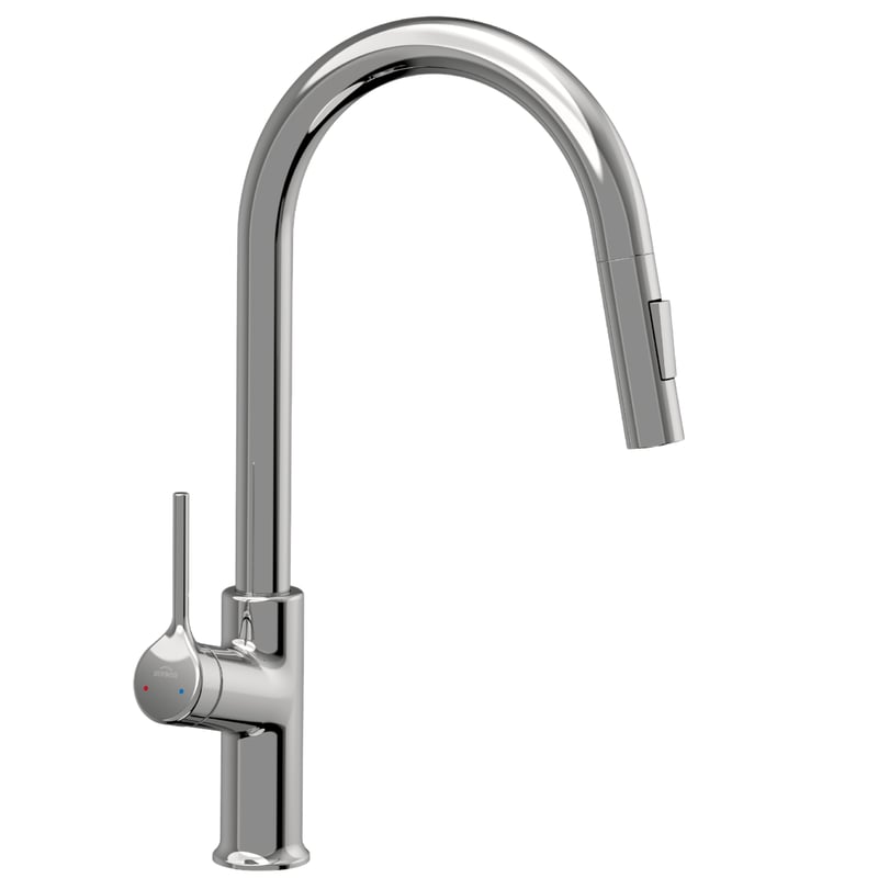 Bateria kuchenna z wyciąganą wylewką Feres 2F Chrom Invena