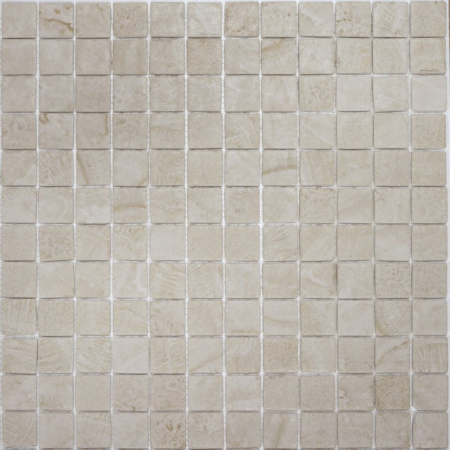 Mosaïque de berre beige mat l.31,1 x L.31,1 cm Stone
