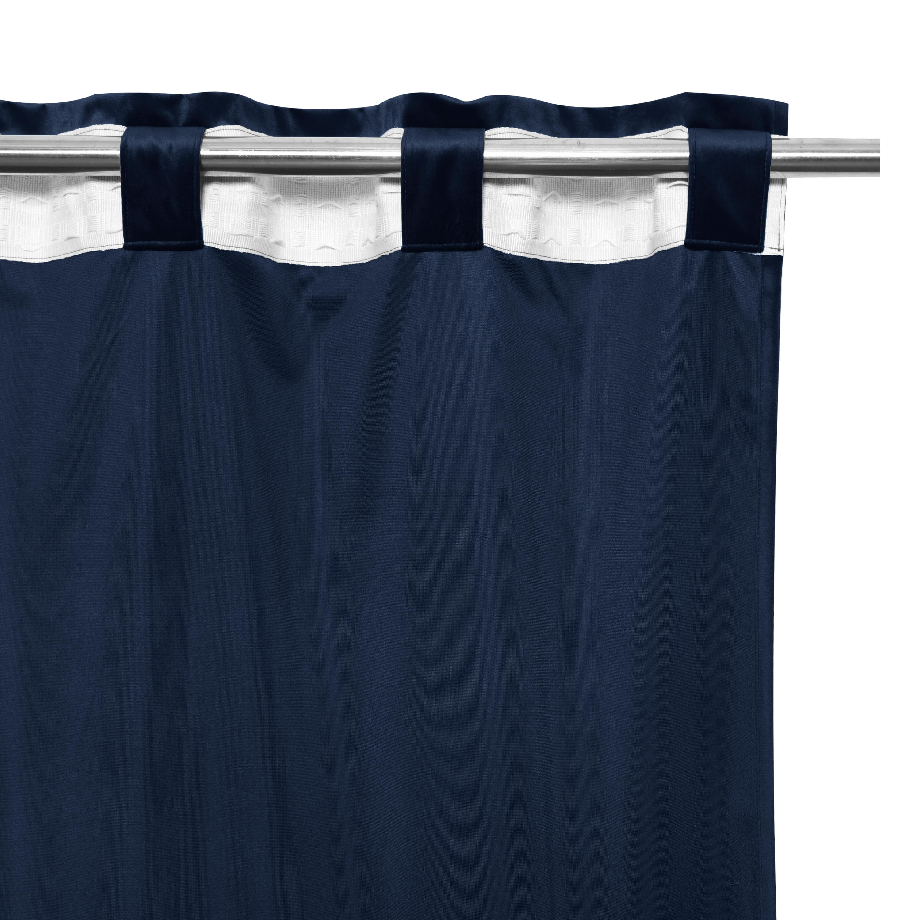 Zasłona welurowa Tony Balsa granatowa 200 x 280 cm na taśmie Inspire - 12