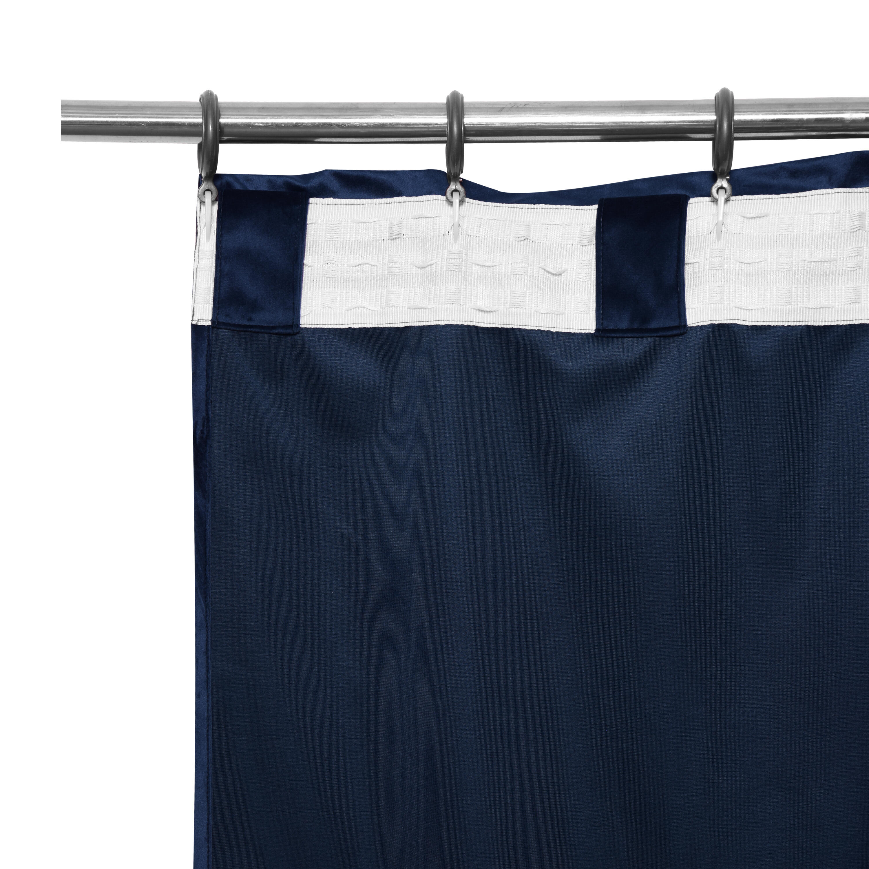 Zasłona welurowa Tony Balsa granatowa 200 x 280 cm na taśmie Inspire - 11