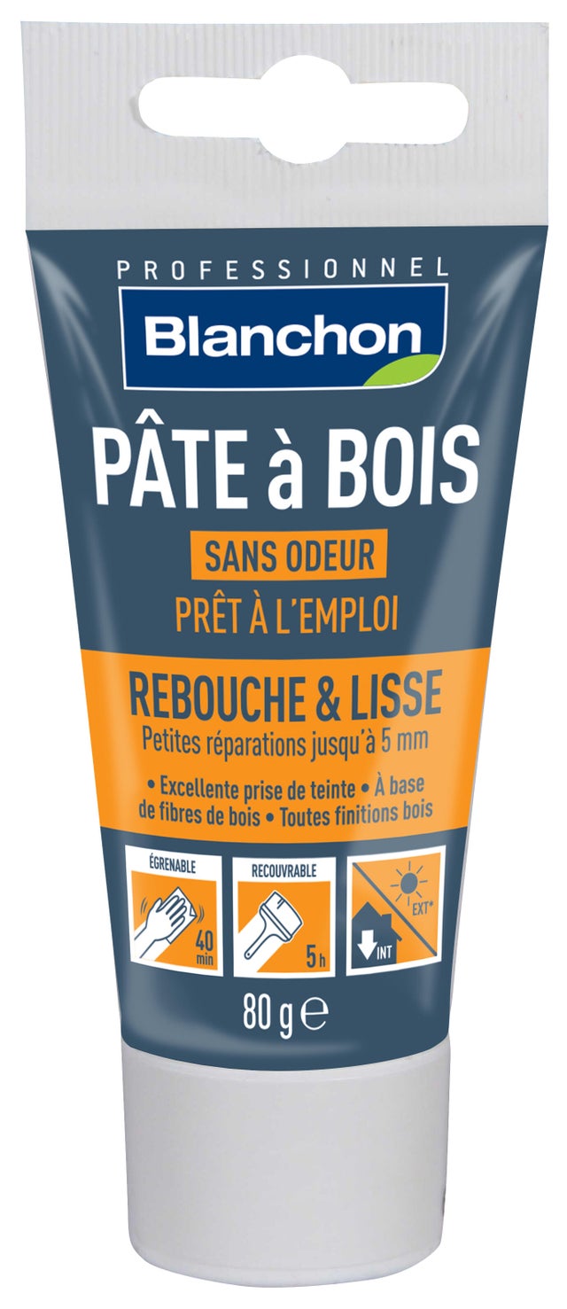 Pâte à bois prête à l'emploi chêne moyen 80 g - BLANCHON