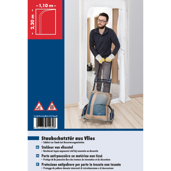Bâche de protection spéciale portes plastique l.1,10 m x L.2,20 m - ROTA