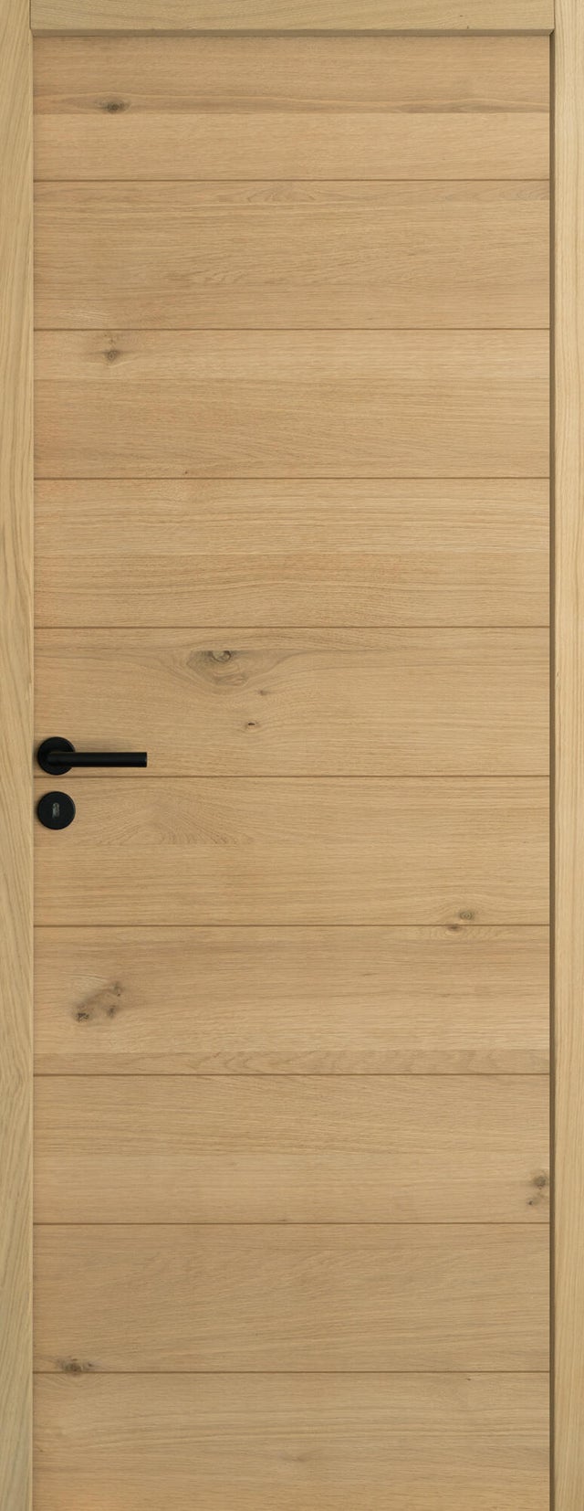 Bloc-porte Hema bois Larg.83 cm poussant droit Huiss.90 mm, âme alvéolaire renforcée