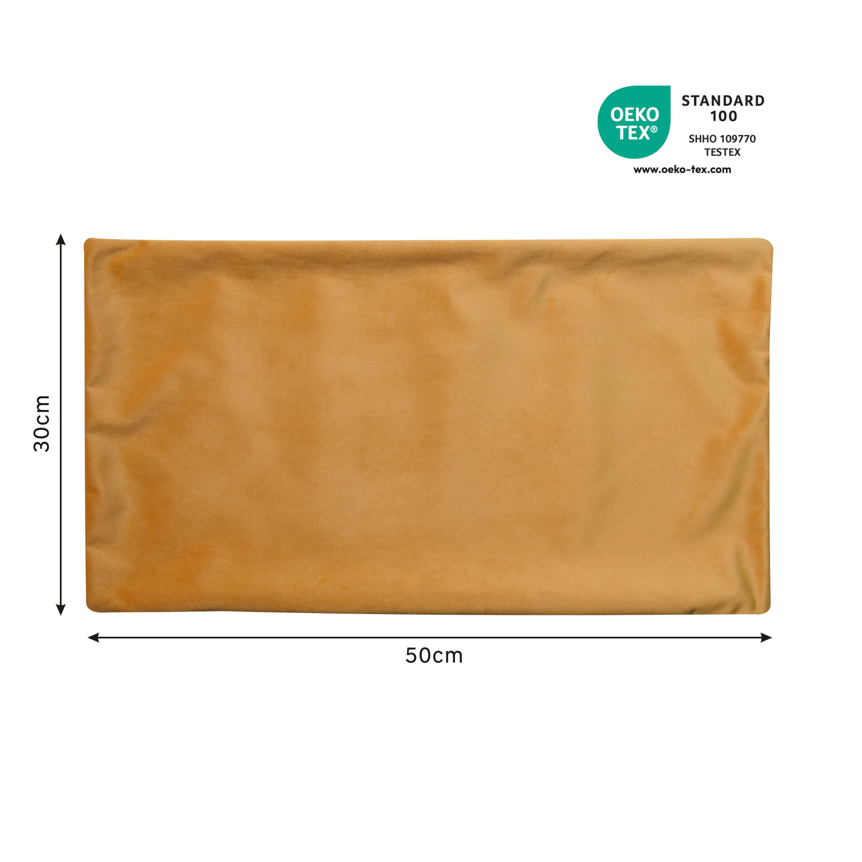 Poszewka na poduszkę welurowa Tony żółta 50 x 30 cm Inspire - 12