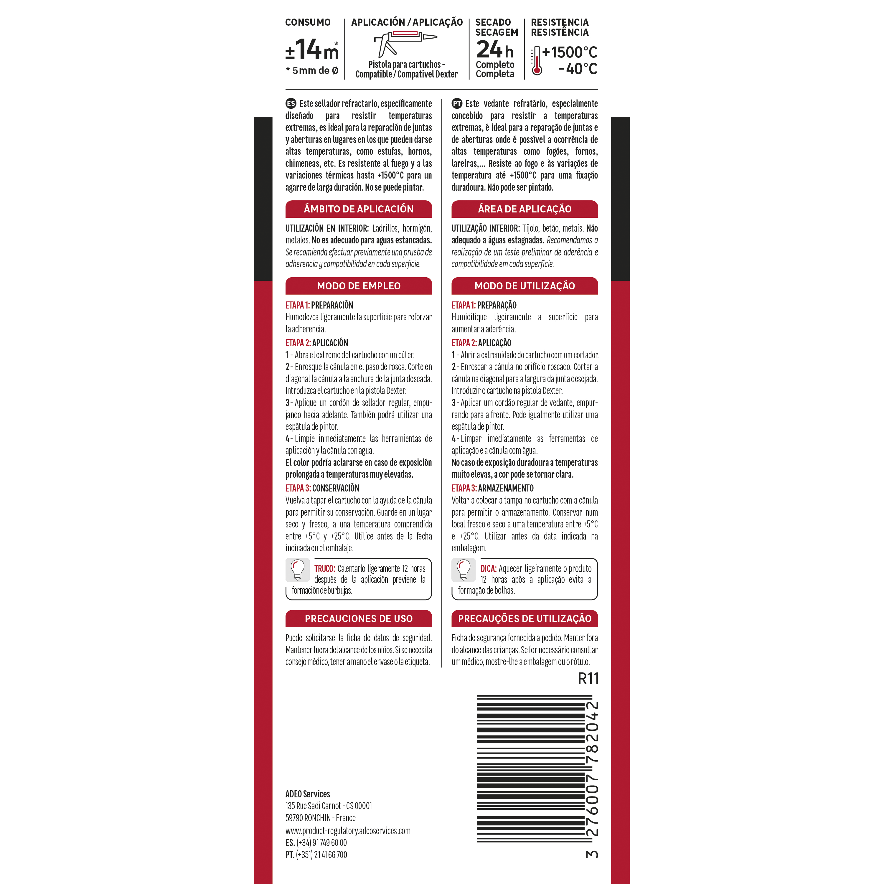 Masilla AXTON 280ml gris antracita - 5