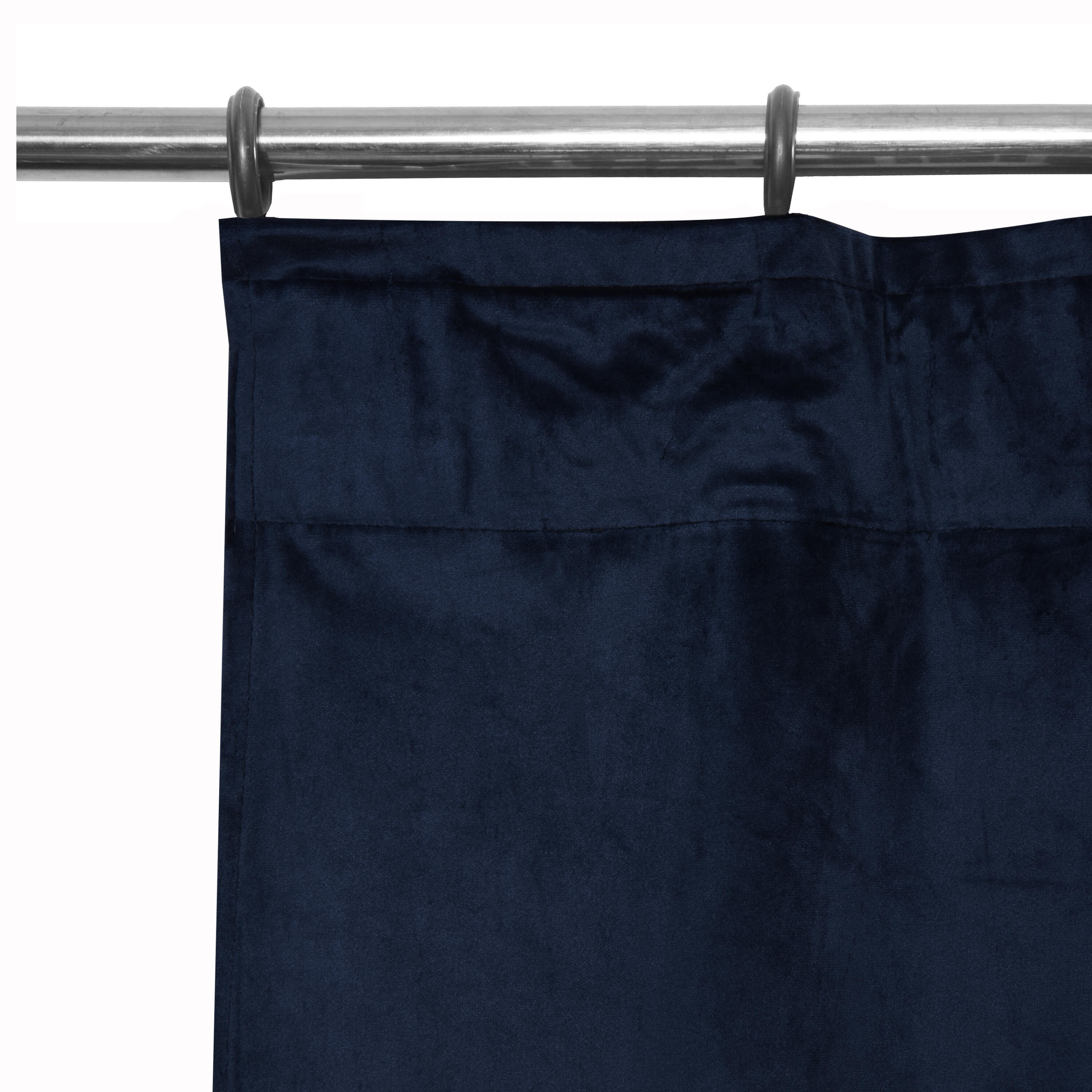 Zasłona welurowa Tony Balsa granatowa 200 x 280 cm na taśmie Inspire - 10