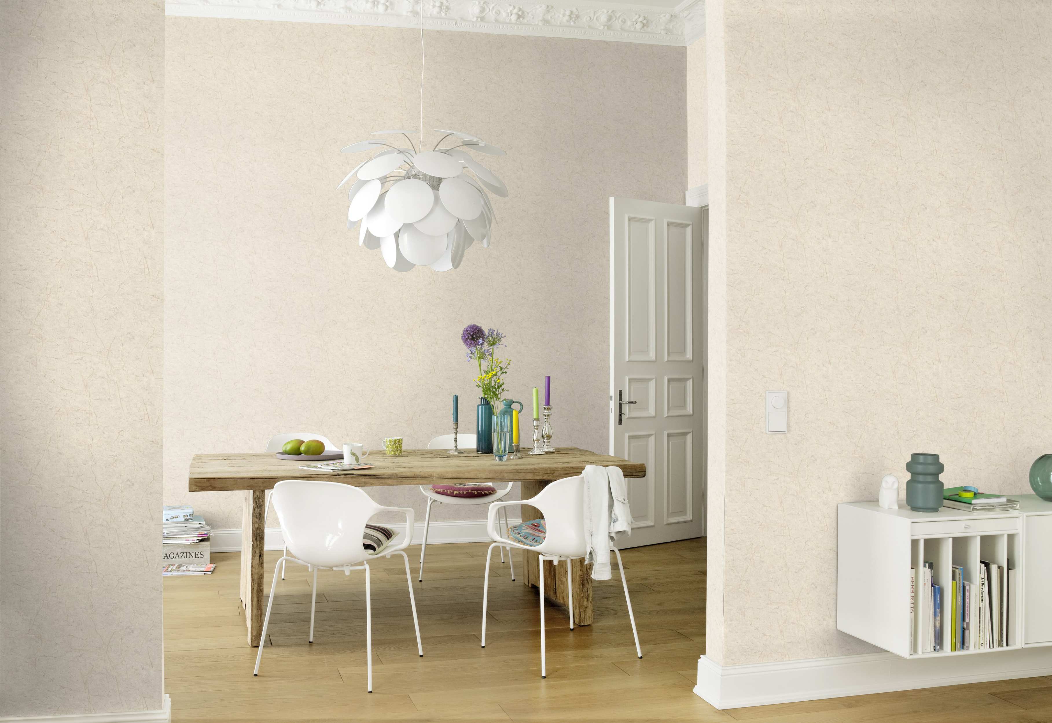 Tapeta Piaskowiec beżowa winylowa na flizelinie - 4