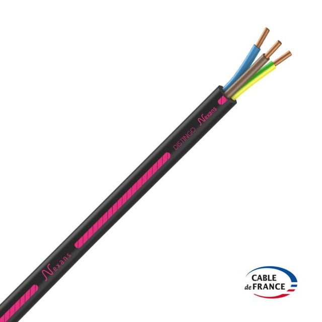 Cable électrique R2V 3G 1,5 mm² 100 m - NEXANS