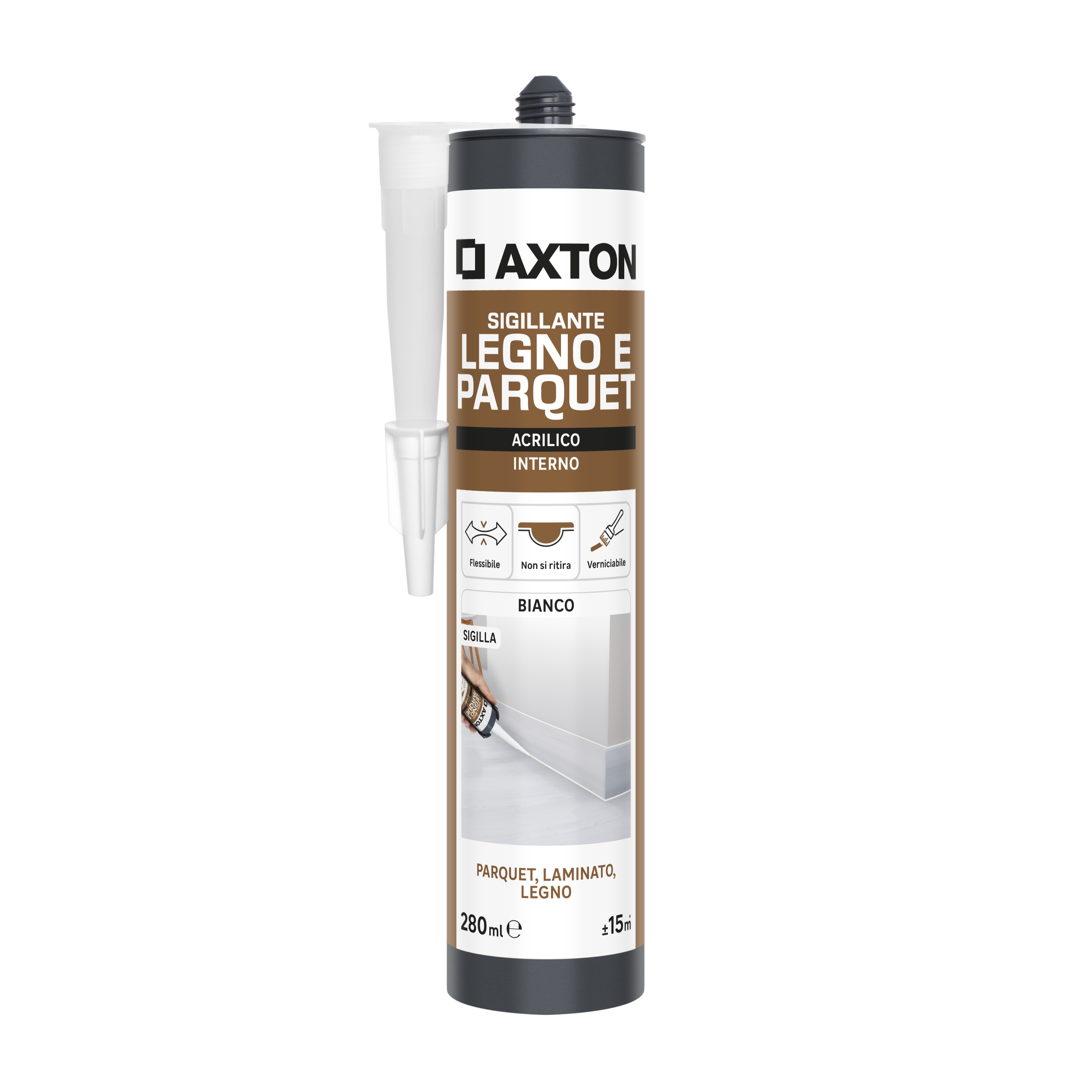 Soudal, Silicone Universale, Ottima Adesione, 280ml, Grigio