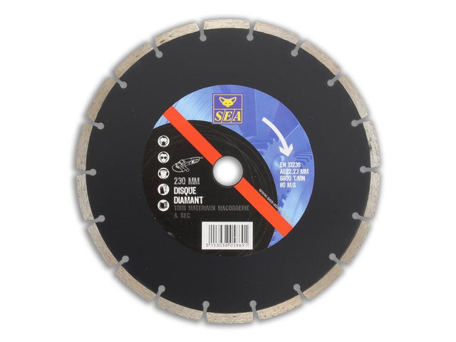 Disque diamant pour béton Diam.230 mm - SEA