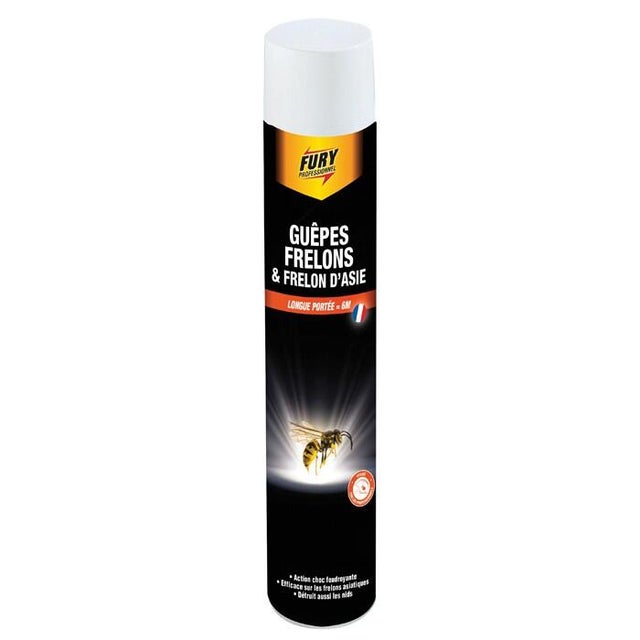 Insecticide foudroyant pour guêpes et frelons 750 ml - FURY