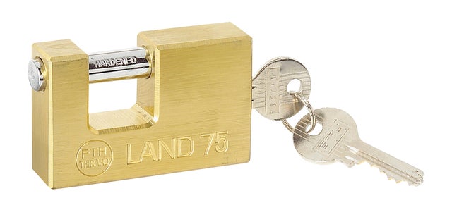 Cadenas à clé corps laiton 70 mm 2 clés - THIRARD Land