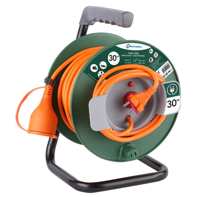Enrouleur de jardin L.30 m 2G1,5 - ELECTRALINE 