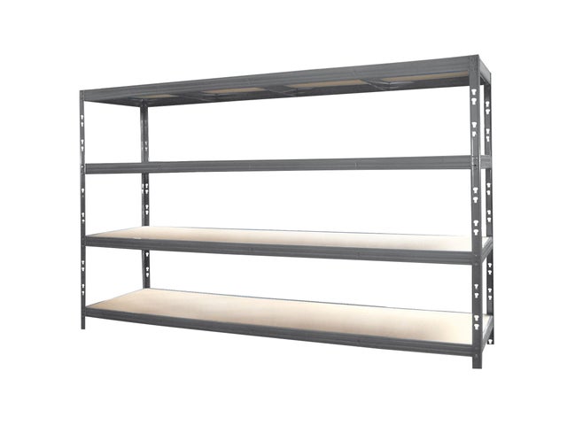 Etagère charge lourde en métal et agglo 4 tablettes SUMO