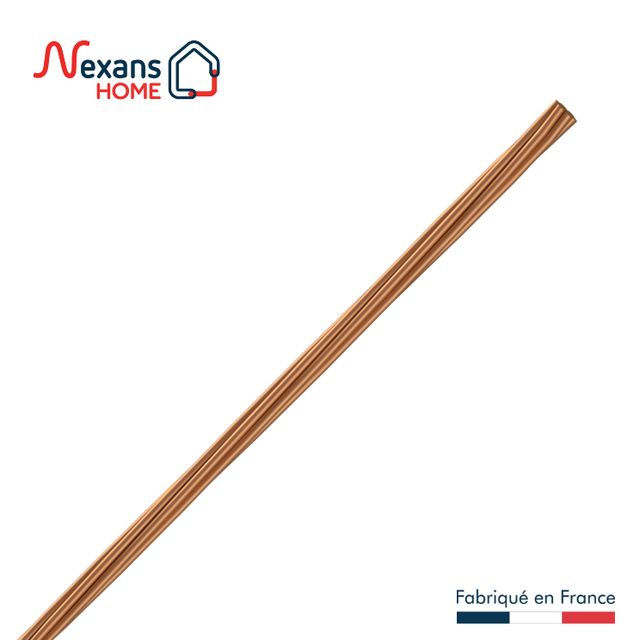 Câble de terre 1 G 25 mm² câble de terre à la coupe, or