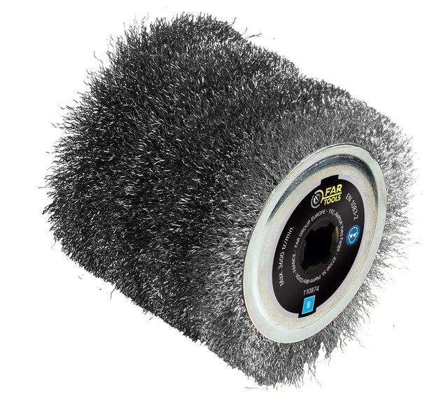 Brosse fils métal durs pour rénovateur REX120C, REX200 et REX-H-200 - FARTOOLS - 110874
