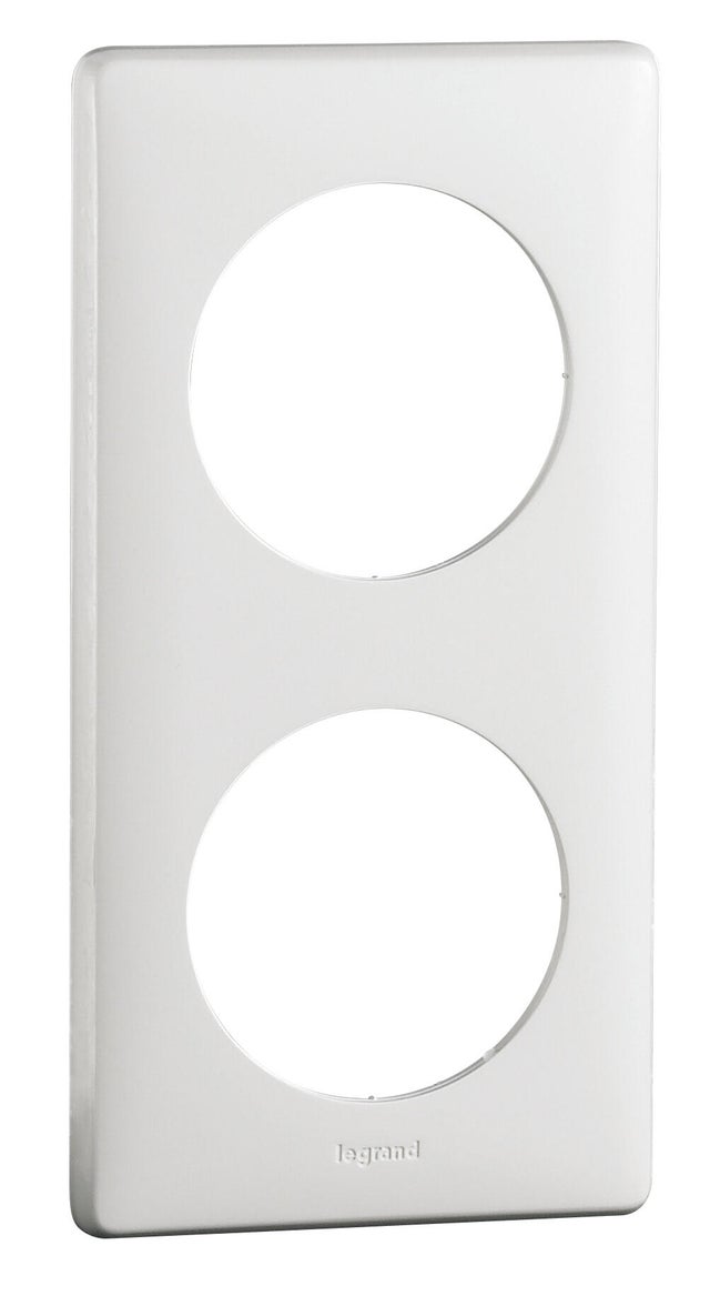 Plaque de finition 2 postes blanche CELIANE - LEGRAND