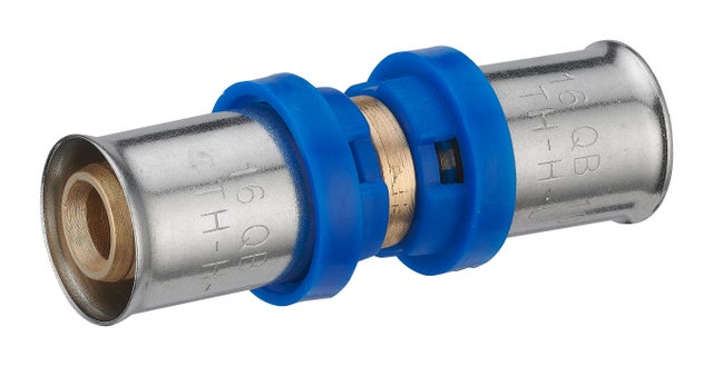 Raccord jonction égale multicouche à sertir Diam.16 mm