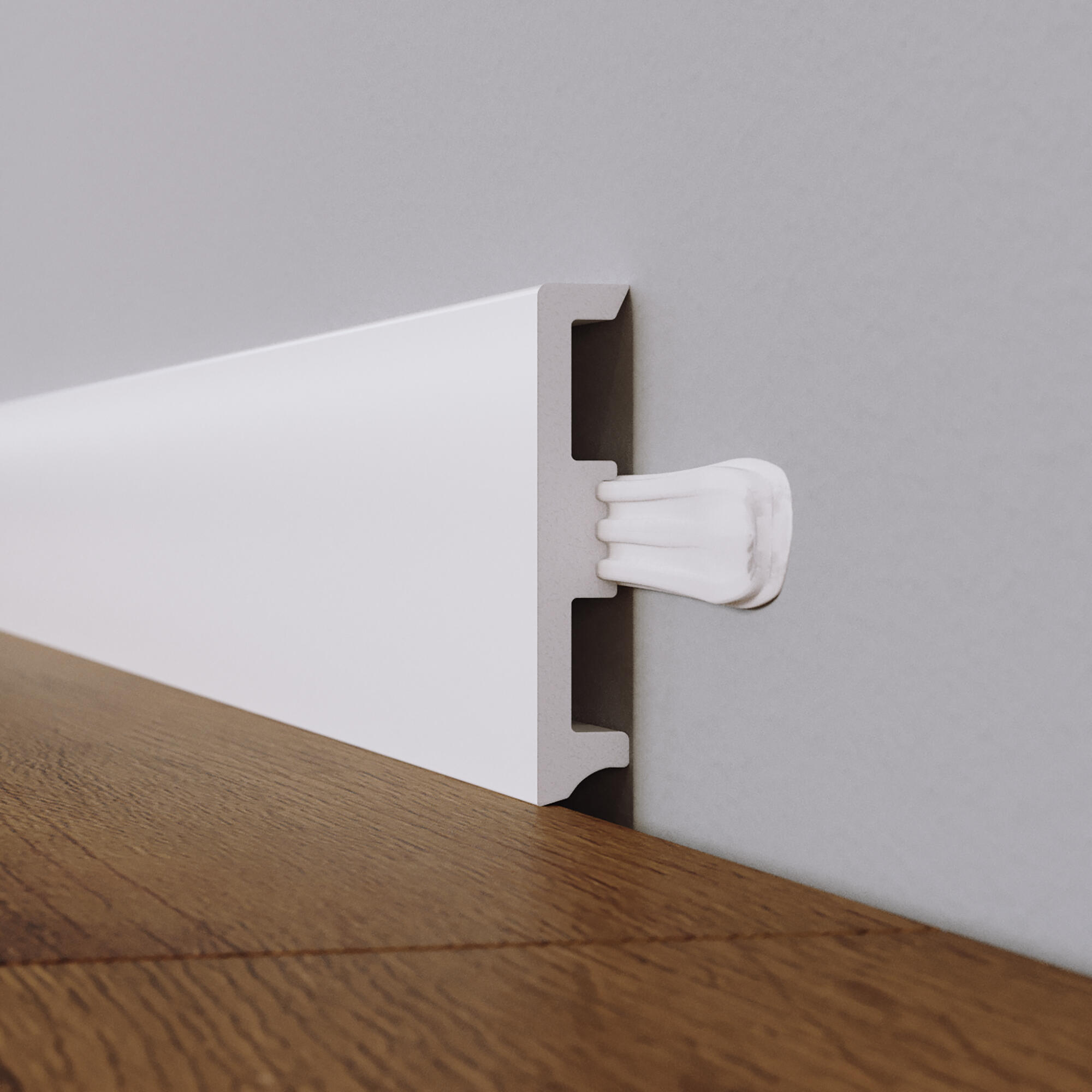 Pack de 5 rodapés Artens H20 80X15X2200mm branco - 6