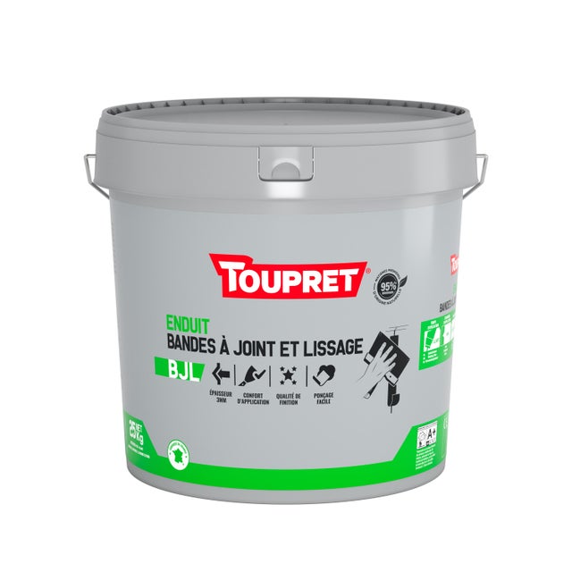 Enduit bande à joint lissage en pâte 2en1 intérieur 25 kg BJL - TOUPRET