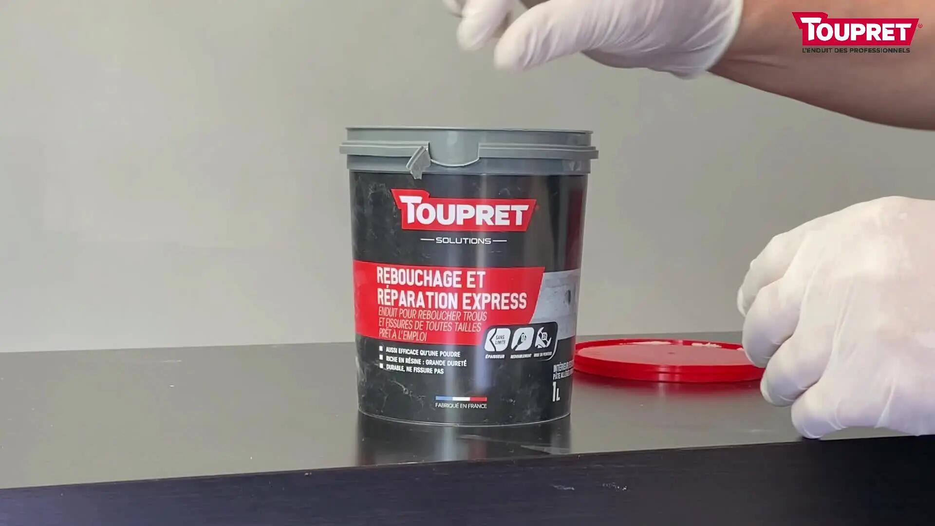 Enduit de rebouchage pâte Reparation express TOUPRET gris clair 1L - 5