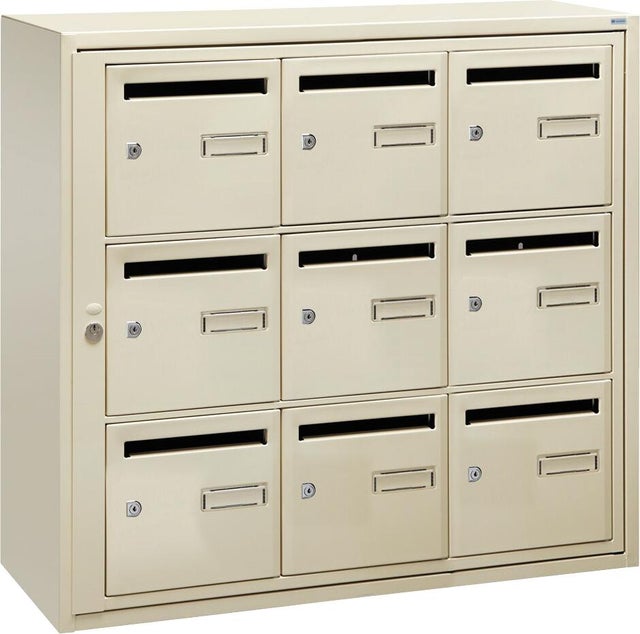 Boîte aux lettres collective intérieure 9 blocsbeige - DECAYEUX Languedoc