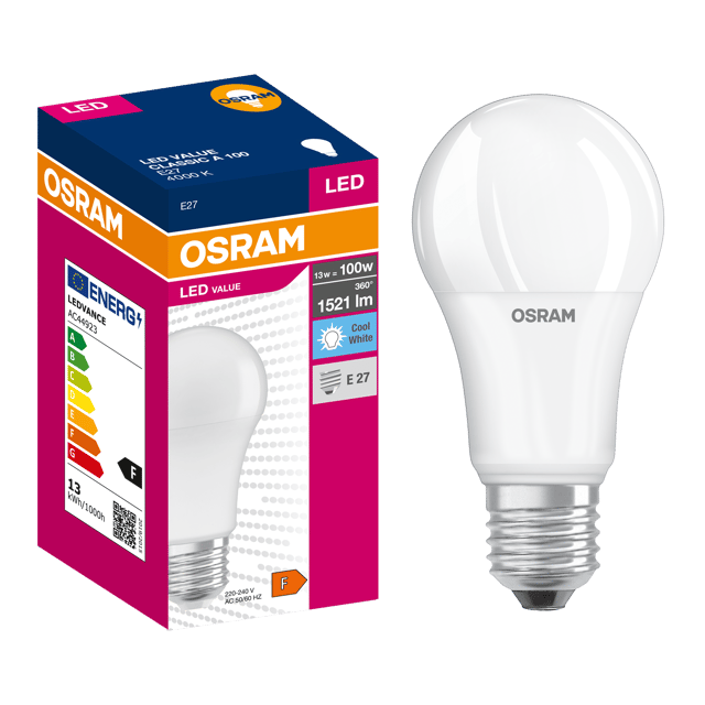 Żarówka LED E27 13 W 1521 lm Neutralna biel Osram