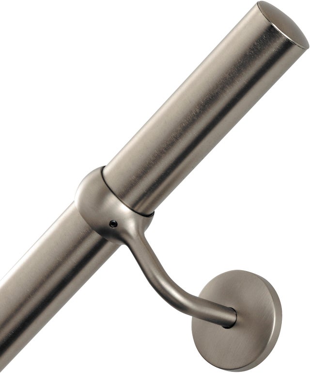Main courante intérieur aluminium 2m gris, en kit
