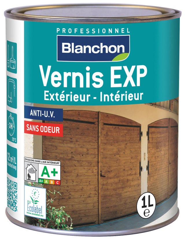 Vernis EXP extérieur et intérieur satiné chêne clair 1 L - BLANCHON