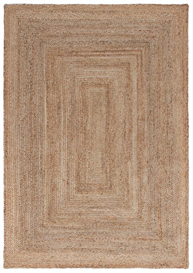 Tappeto Frame in juta beige L 230 x L 160 cm