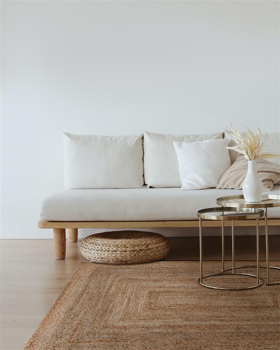 Tappeto Frame in juta giallo / dorato, L 300 x L 200 cm - 2