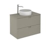 Mueble de baño Lignes gris 80x45.4 cm (lavabo no incluido)