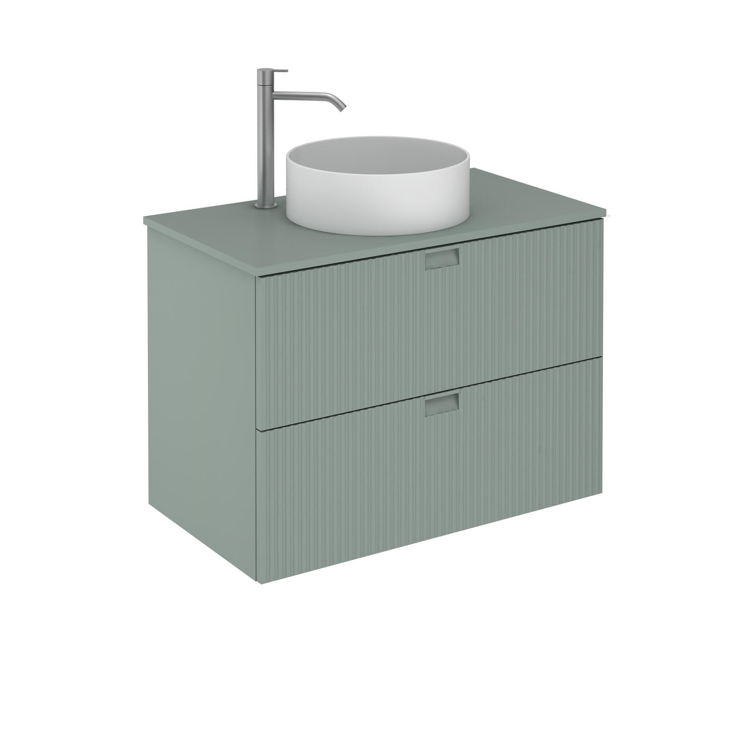 Mueble de baño lignes verde 80x45.4 cm