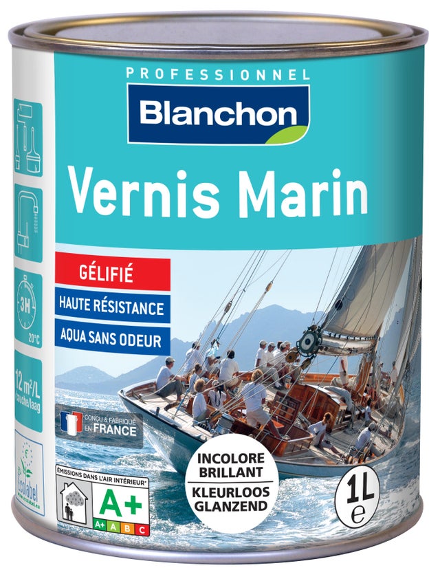 Vernis marin brillant incolore 1 L - BLANCHON