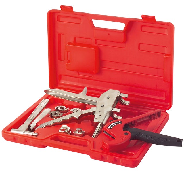 Coffret de montage raccords PER à glissement diamètres 12, 16 et 20 mm