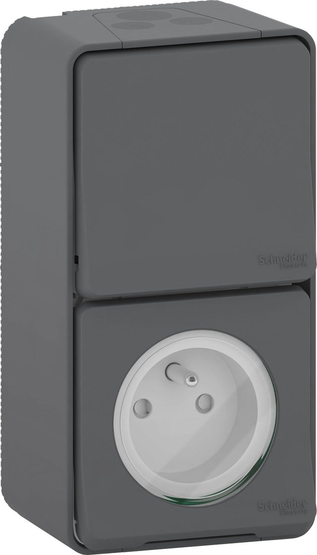 Prise de courant et interrupteur va et vient MUREVA - SCHNEIDER