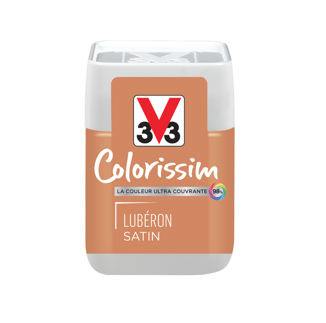 Peinture intérieure multi-supports testeur acrylique satin luberon 75 ml - V33 COLORISSIM